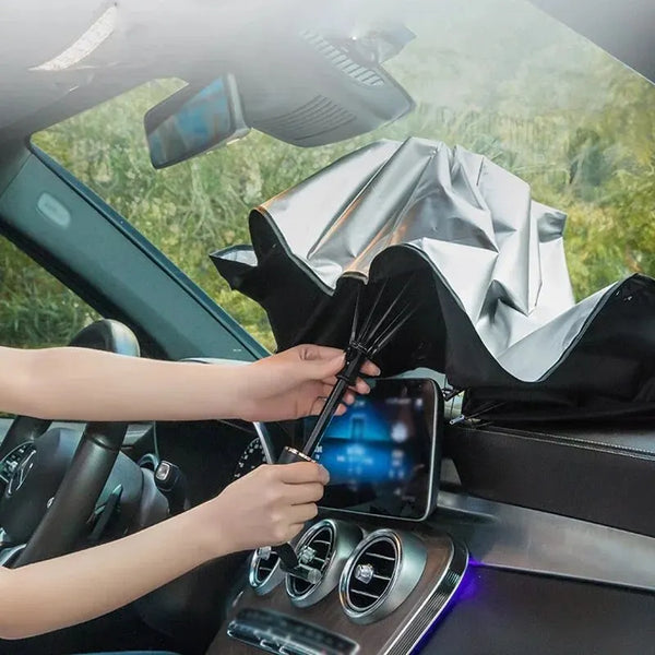 AutoShade™ Zonnescherm  Stap in een koele auto, ook na uren in de zon
