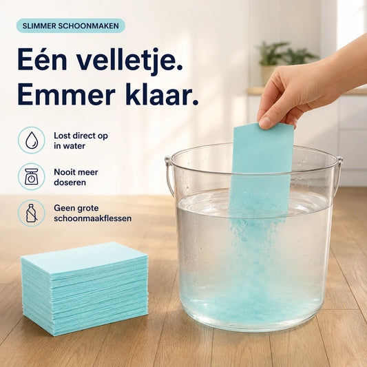 CleanDrop™ | Eén velletje, emmer klaar