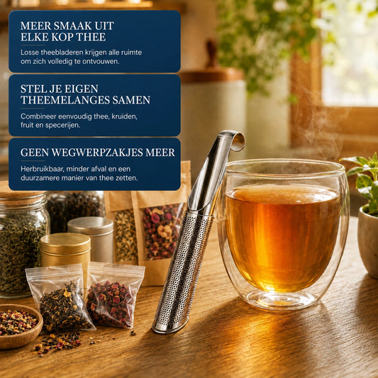 PureLeaf™ RVS Thee-infuser | Zo hoort losse thee te smaken
