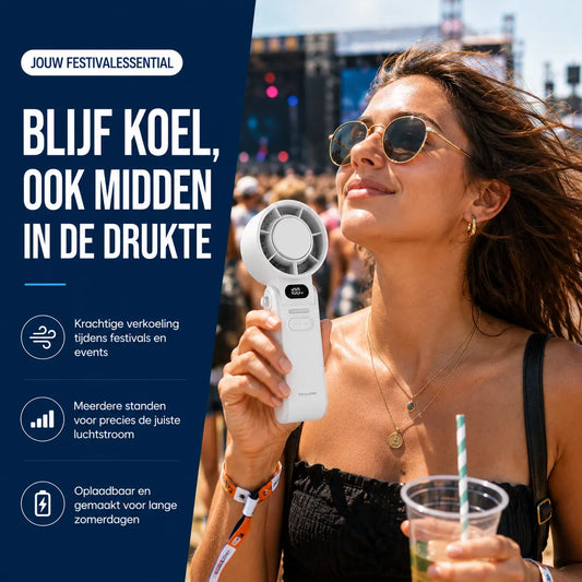 TurboBreeze™ Turbo Koelventilator | Krachtige koelte, overal waar jij bent